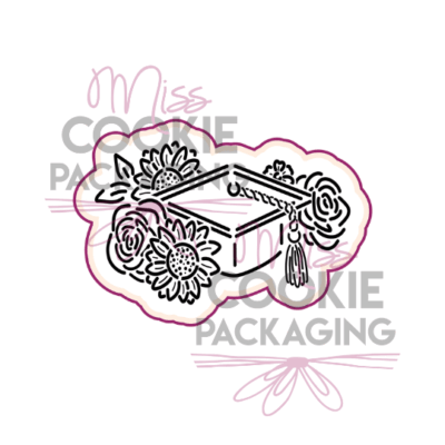 floral grad cap cutter