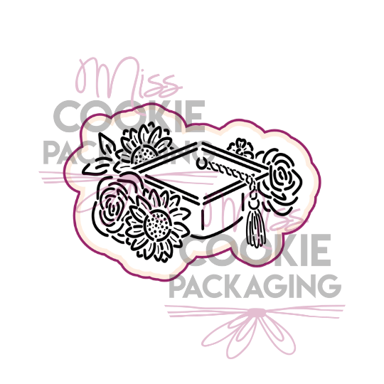 floral grad cap cutter floral grad cap cutter