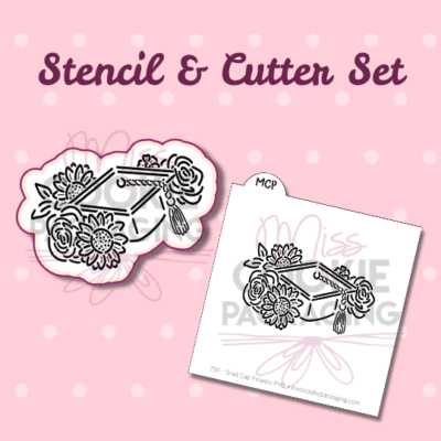 floral cap cutter & stencil