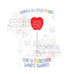 for a teacher so sweet cake pop card mockup