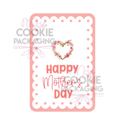 happy mothers day pink border