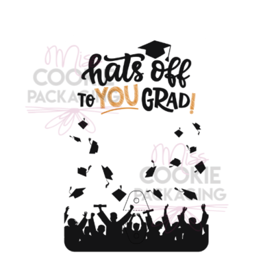 hats off to you grad cake pop card