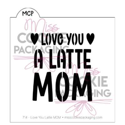 love you a latte stencil