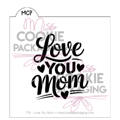love you mom stencil