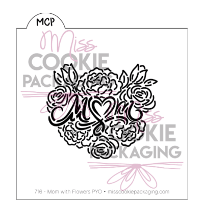 mom floral stencil