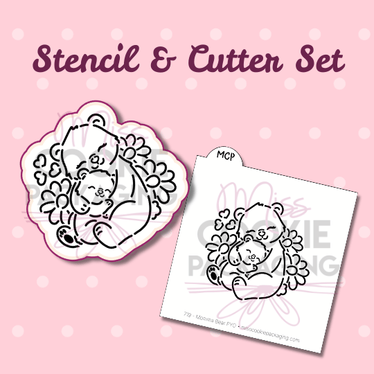 momma bear cutter & stencil momma bear cutter & stencil