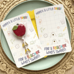 CAKE POP - Little Treat Teacher Die Cut Card – Set of 25 Printed 4.5" x 7.25" Cake Pop Cards