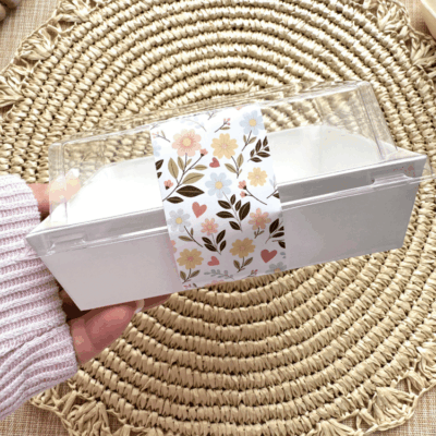 lovely floral long wrap sticker