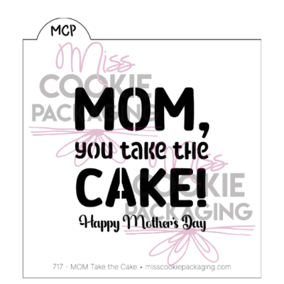 you take the cake stencil