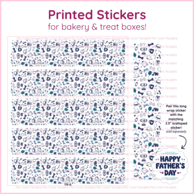 Father's day wrap stickers