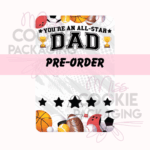 all star dad cake pop card