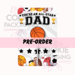 all star dad cake pop card mockup