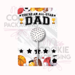 all star dad cake pop card mockup