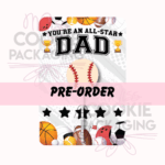 all star dad cake pop card mockup