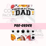 all star dad cookie card