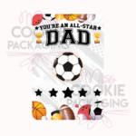 all star dad cookie card mockup