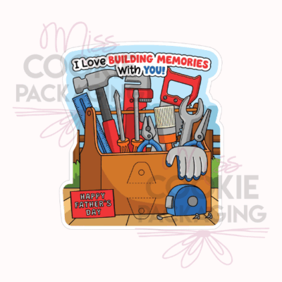 building memories with you tool box cake pop card