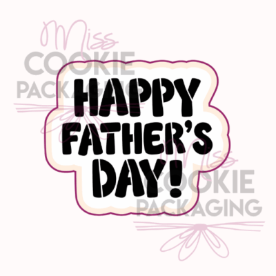 happy father's day matching cutter for stencil