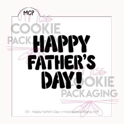 happy father's day stencil