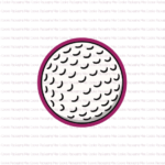 mini golf ball cookie cutter 2 inch circle