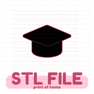 mini grad cap STL watermark