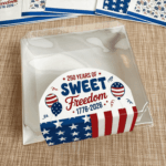 Sweet Freedom - 1 Printed Sheet - 4 Arched Stickers - 3.5" wide x 4.75" tall - Image 2