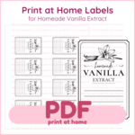 vanilla extract labels