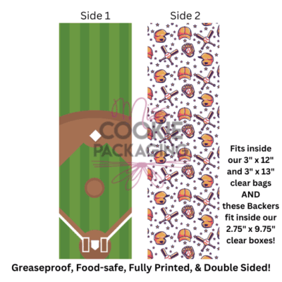 Greaseproof Backer Baseball