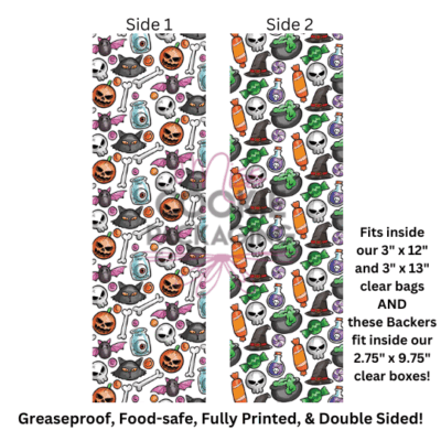 Greaseproof Backer Cats and Cauldrens