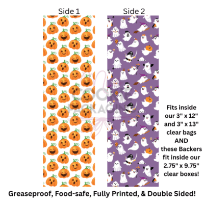 Greaseproof Backer Happy Face Halloween