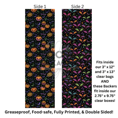 Greaseproof Backer Neon Halloween
