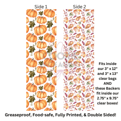 Greaseproof Backer Watercolor Leaves