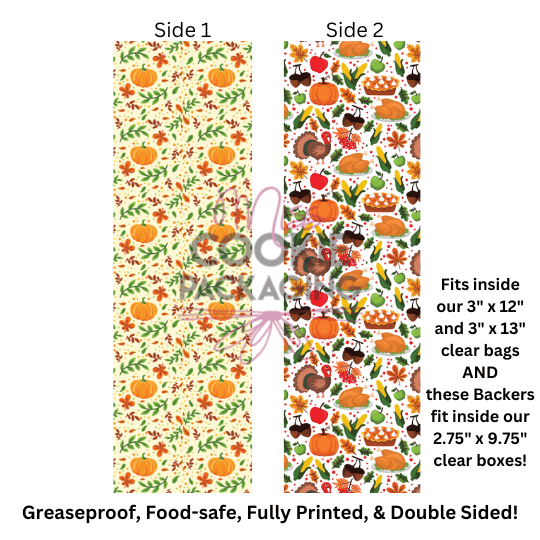 Greaseproof Backer cute thanksgiving dinner Greaseproof Backer cute thanksgiving dinner