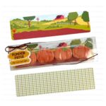 Greaseproof Backer - Pumpkin Patch Scene  - 9.5" x 2.625" (for 3" x 12" and 3" x 13" Clear Bag)