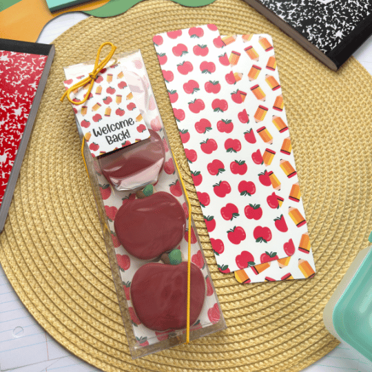 Welcome Back Tall Backer (2) apples pencils welcome back tall backer with cookies