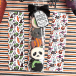 Greaseproof Backer - Cats and Cauldrons - 9.5" x 2.625" (for 3" x 12" and 3" x 13" Clear Bag)