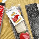 Greaseproof Backer - Colorful School Sketches Black Notebook - 9.5” x 2.625” - Image 5