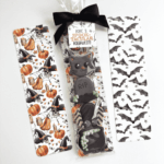 Greaseproof Backer - Macabre Halloween - 9.5" x 2.625" (for 3" x 12" and 3" x 13" Clear Bag)