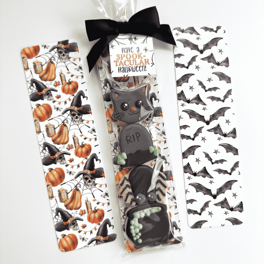 macabre Greaseproof Backer - Macabre Halloween - 9.5" x 2.625" (for 3" x 12" and 3" x 13" Clear Bag) - Image 1