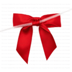 red satin bow back