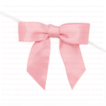 satin peony bow front