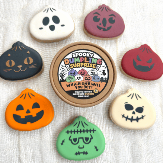 16 Dumpling Halloween Stencils - Image 1