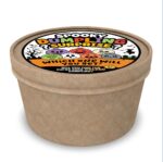 Spooky Dumpling Surprise - 1 Printed Sheet - 6 Circle Stickers - 3" wide x 3" tall - Image 2