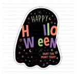 Ghost Die Cut Cake Pop Card