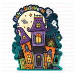 Haunted House Die Cut Cake Pop Card
