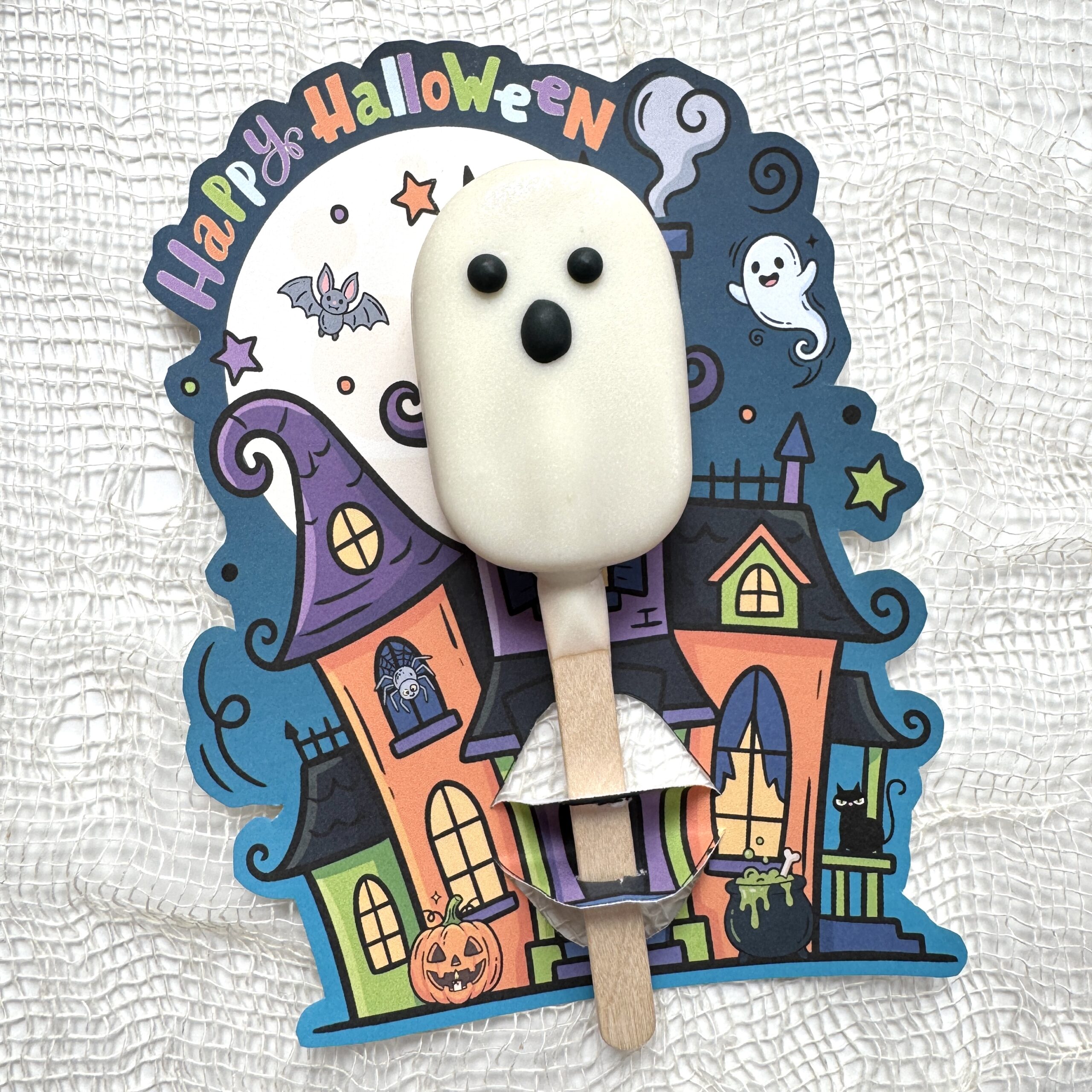 IMG_3348 2 CAKE POP/CAKESICLE - Haunted House Die Cut Card – Set of 25 Printed 5" x 6.5" Cake Pop Cards - Image 1