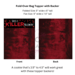 Killer Halloween fold over backer