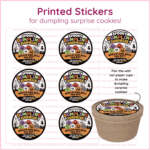 Dumpling surprise sticker sheet