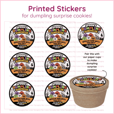 Dumpling surprise sticker sheet