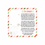 CAKE POP/CAKESICLE - ELF "I’m Back" Die Cut Card – Set of 25 Printed 6" x 6" Cake Pop Cards